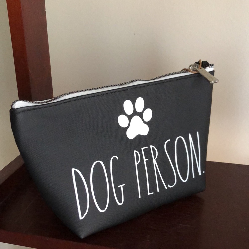 Rae Dunn DOG PERSON Cosmetic Beauty Makeup Travel Bag - Picture 5 of 5